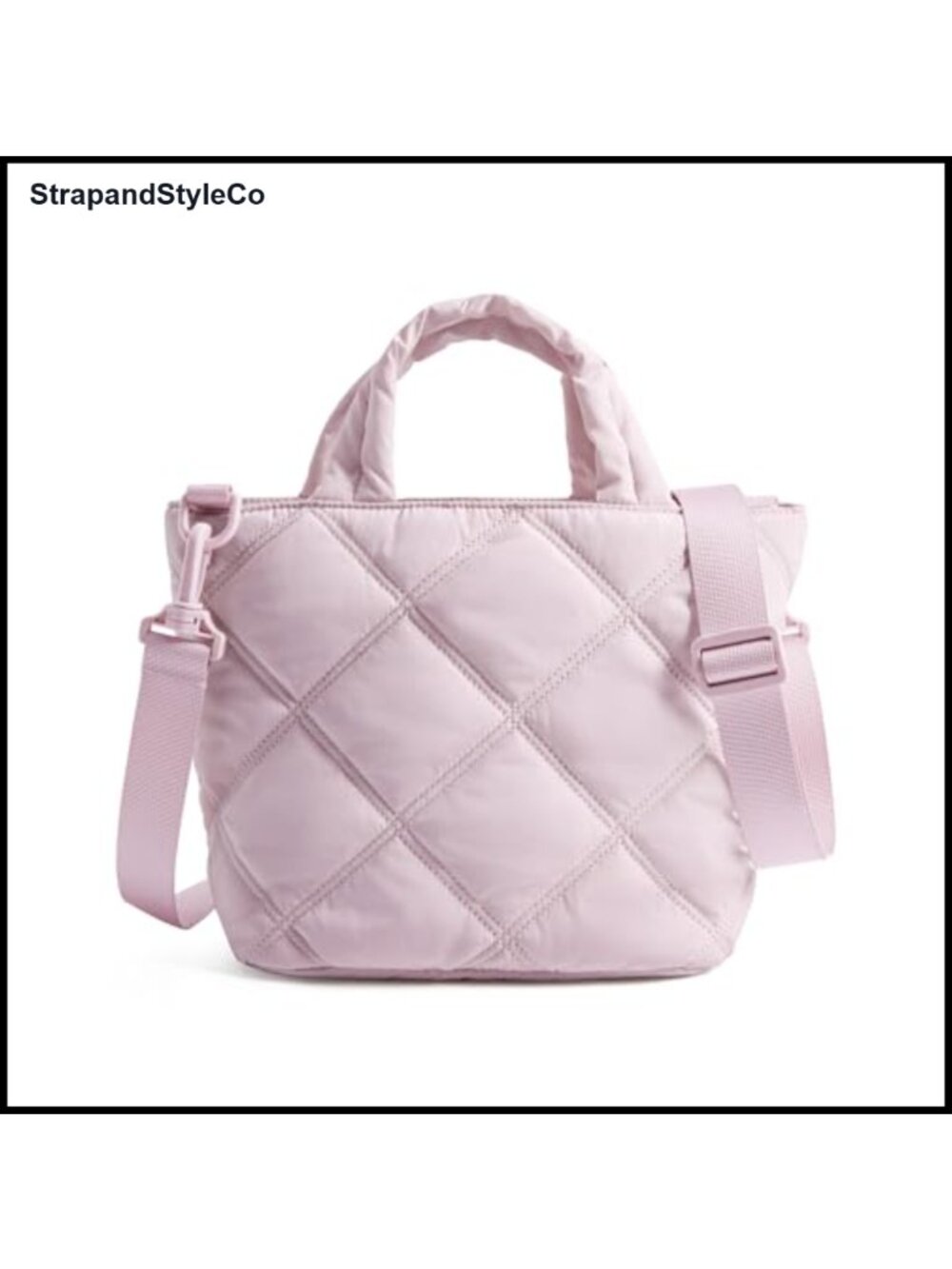 Quilted Puffer Crossbody Purse Lightweight Nylon Tote Handbag Travel